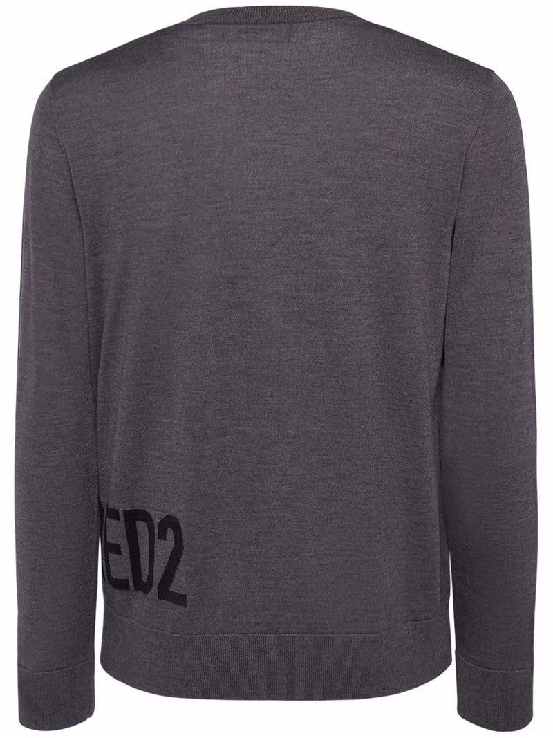 Dsquared2 Grey Dsq2 Crewneck Sweater - Men - Piano Luigi