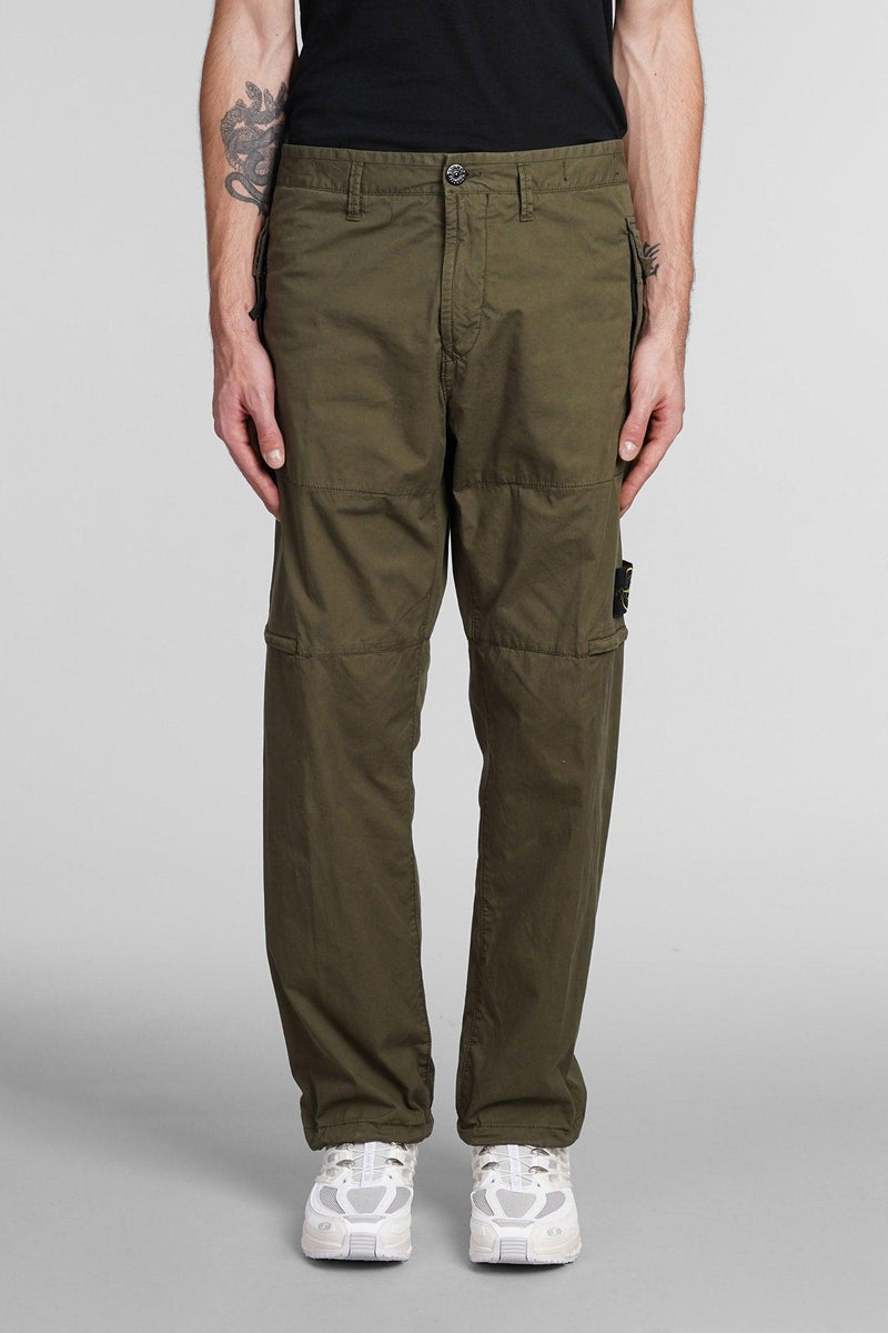 Stone Island Pants In Green Cotton - Men - Piano Luigi