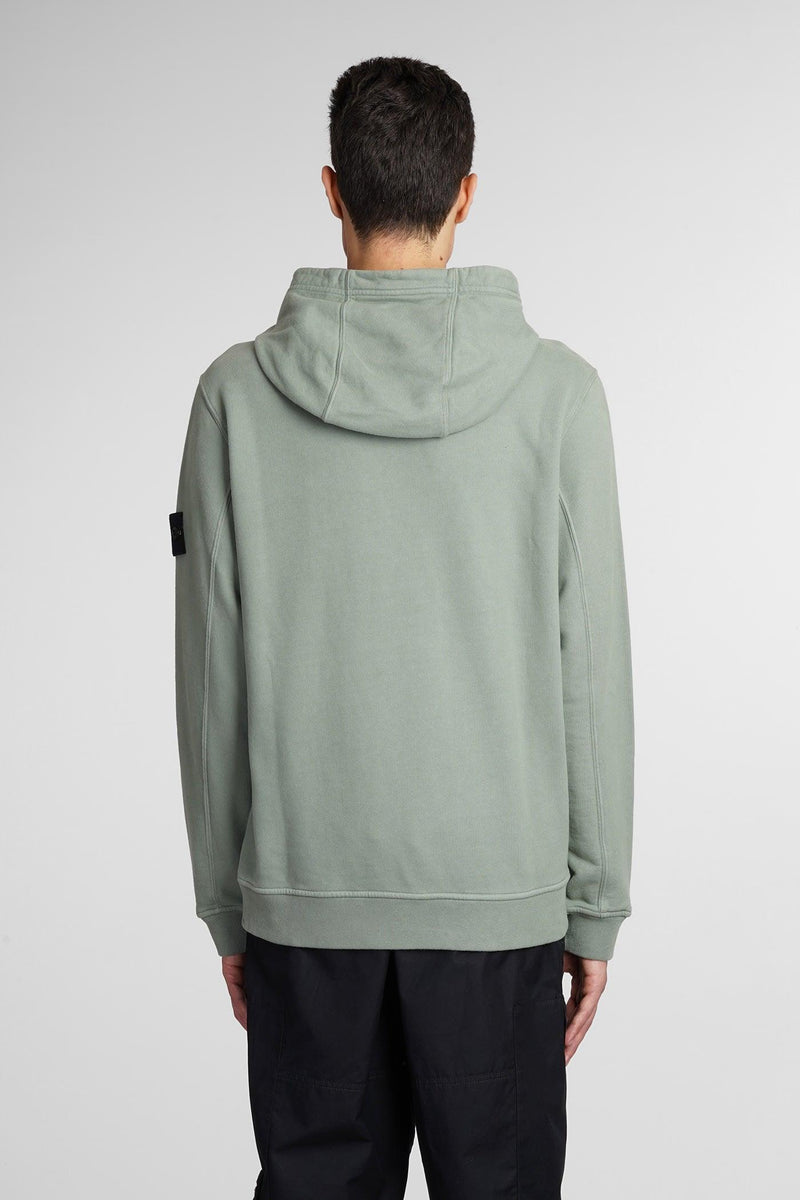 Stone Island Sweatshirt In Green Cotton - Men - Piano Luigi