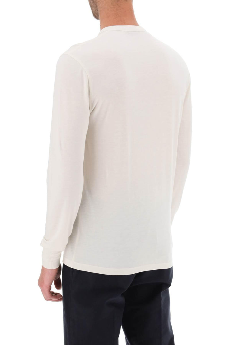 Tom Ford Lyocell Cotton Henley Shirt - Men - Piano Luigi