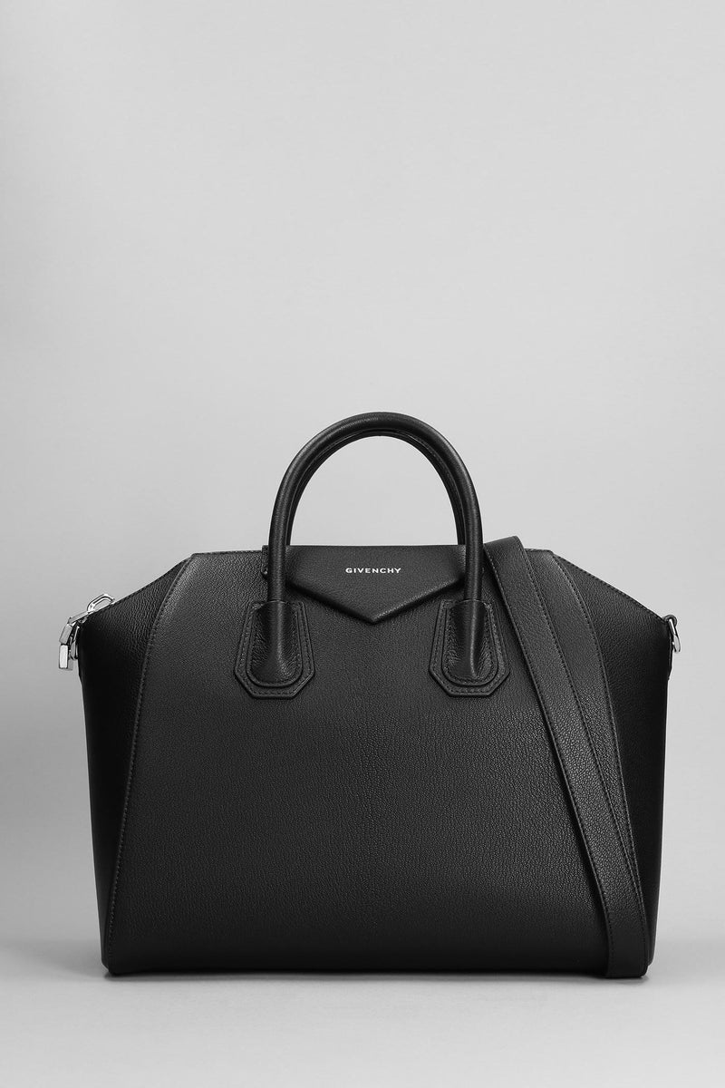 Givenchy Antigona Hand Bag In Black Leather - Women - Piano Luigi