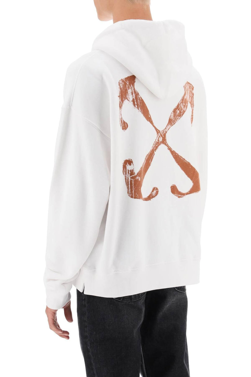 Off-White Hoodie With Back Arrow Print - Men - Piano Luigi