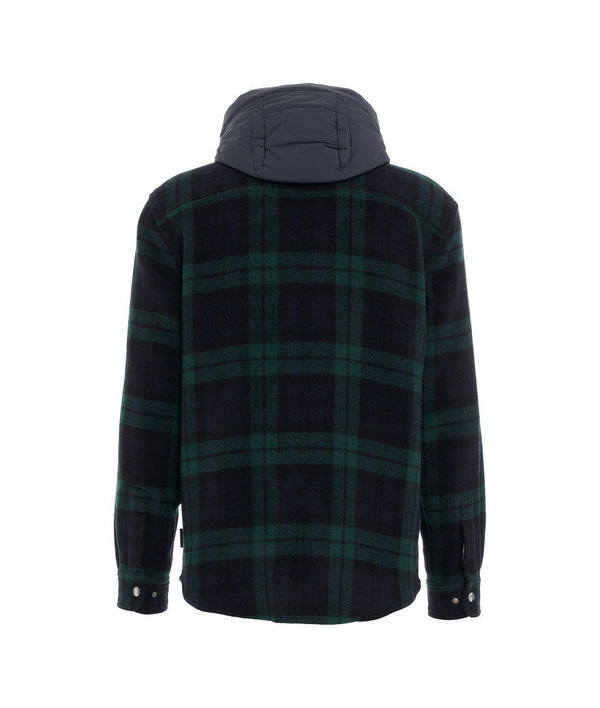 Woolrich Detachable Hood Checked Jacket - Men - Piano Luigi