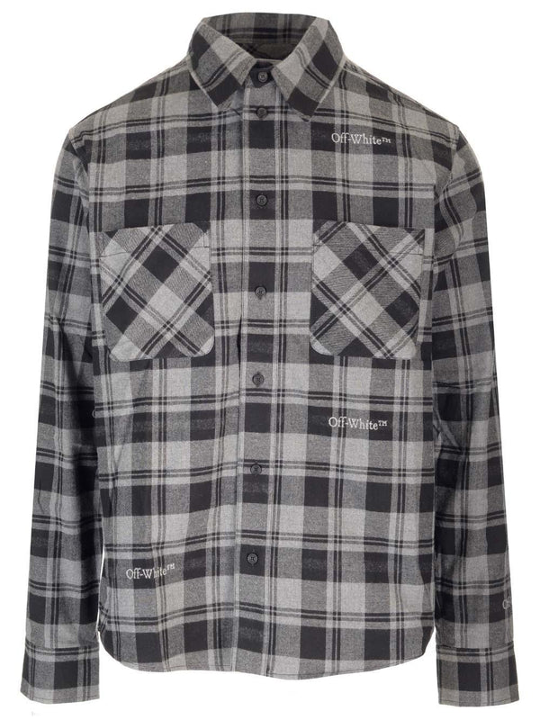 Off-White Check Flannel Shirt - Men - Piano Luigi