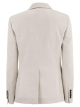 Brunello Cucinelli Cotton And Linen Jacket - Women - Piano Luigi