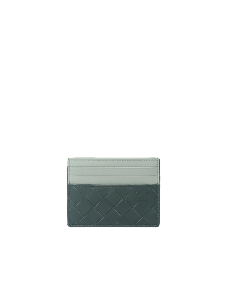 Bottega Veneta Two-tone Leather Card Holder - Men - Piano Luigi