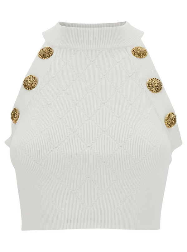 Balmain Sleeveless Top - Women - Piano Luigi