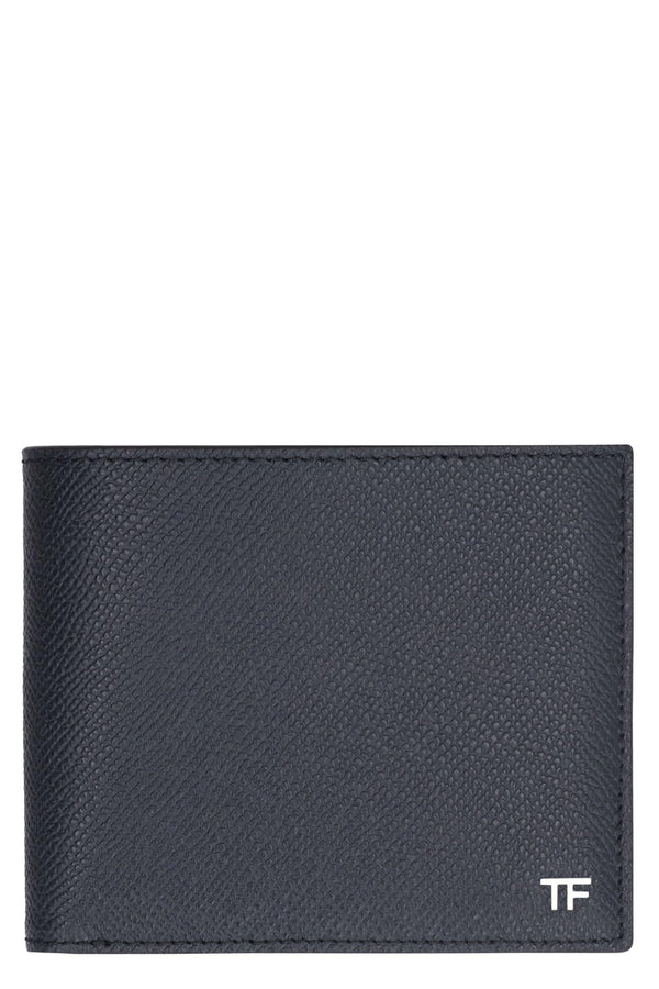Tom Ford Leather Flap-over Wallet - Men - Piano Luigi