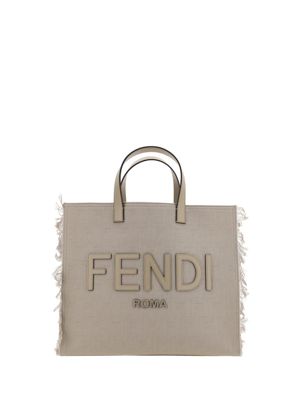 Fendi ff Tote Bag In Fabric With Fringes - Men - Piano Luigi