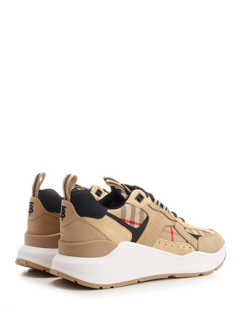 Burberry Sneakers In Pelle E Suede - Men - Piano Luigi