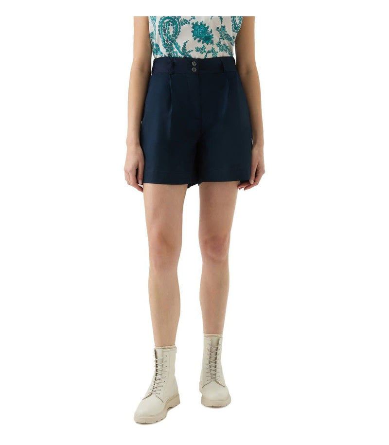 Woolrich Blue Shorts - Women - Piano Luigi