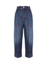 Bottega Veneta Wide Leg Denim Jeans - Women - Piano Luigi