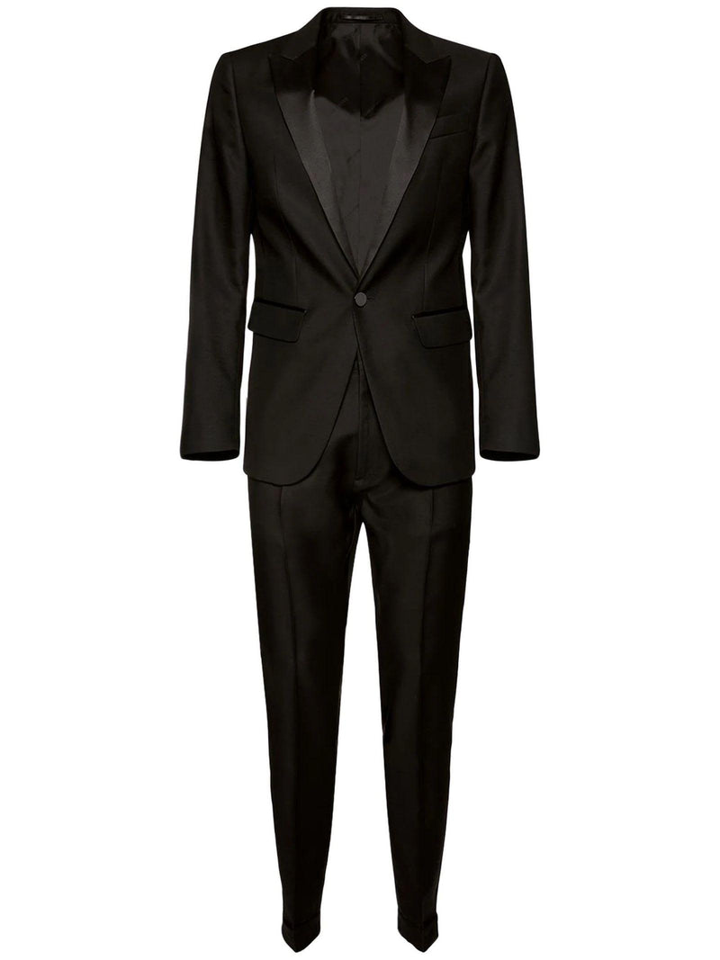 Dsquared2 Black Berlin Wool And Silk Suit - Men - Piano Luigi