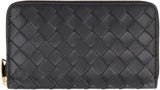 Bottega Veneta Leather Zip-around Wallet - Women - Piano Luigi