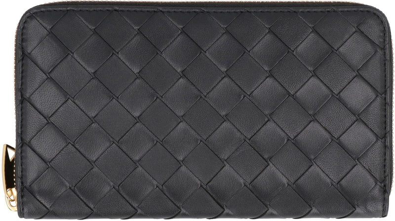 Bottega Veneta Leather Zip-around Wallet - Women - Piano Luigi