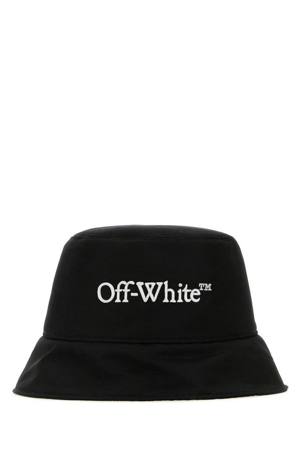 Off-White Black Polyester Bucket Hat - Women - Piano Luigi