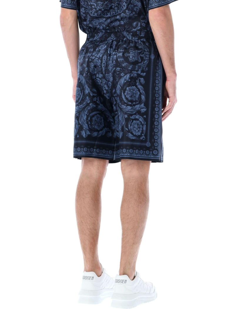 Versace Barocco Silk Shorts - Men - Piano Luigi