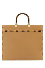 Fendi Beige Leather Medium Sunshine Shopping Bag - Women - Piano Luigi