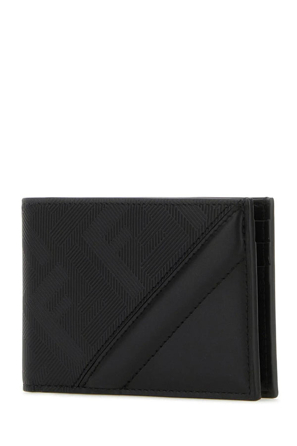 Fendi Black Leather Wallet - Men - Piano Luigi