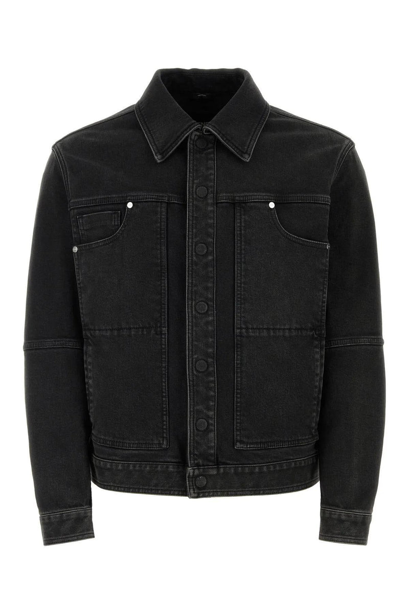 Fendi Black Stretch Denim Jacket - Men - Piano Luigi