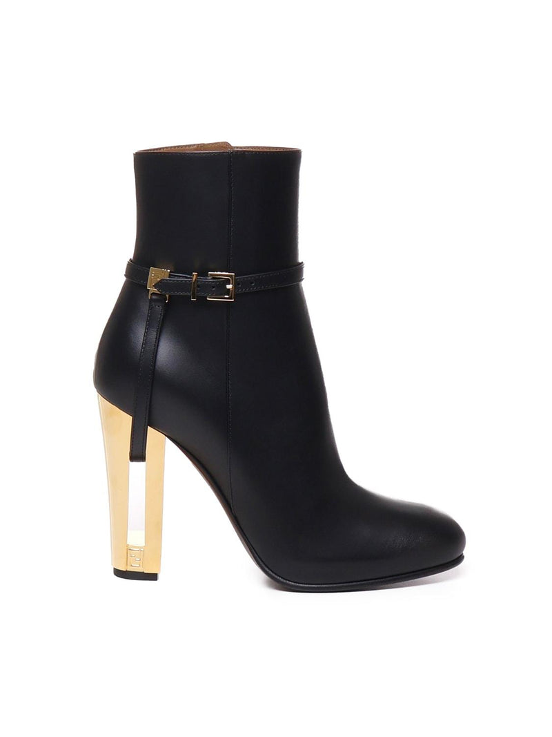 Fendi Delfina High Leather Ankle Boots - Women - Piano Luigi