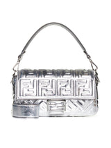 Fendi Ff Embossed Foldover-top Shoulder Bag - Women - Piano Luigi