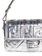 Fendi Ff Embossed Foldover-top Shoulder Bag - Women - Piano Luigi