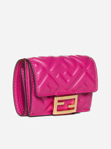 Fendi Ff Leather Micro Trifold Wallet - Women - Piano Luigi