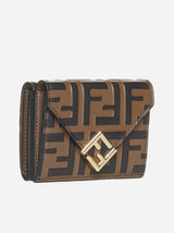 Fendi Ff Leather Mini Trifold Wallet - Women - Piano Luigi