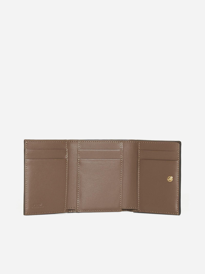 Fendi Ff Leather Mini Trifold Wallet - Women - Piano Luigi