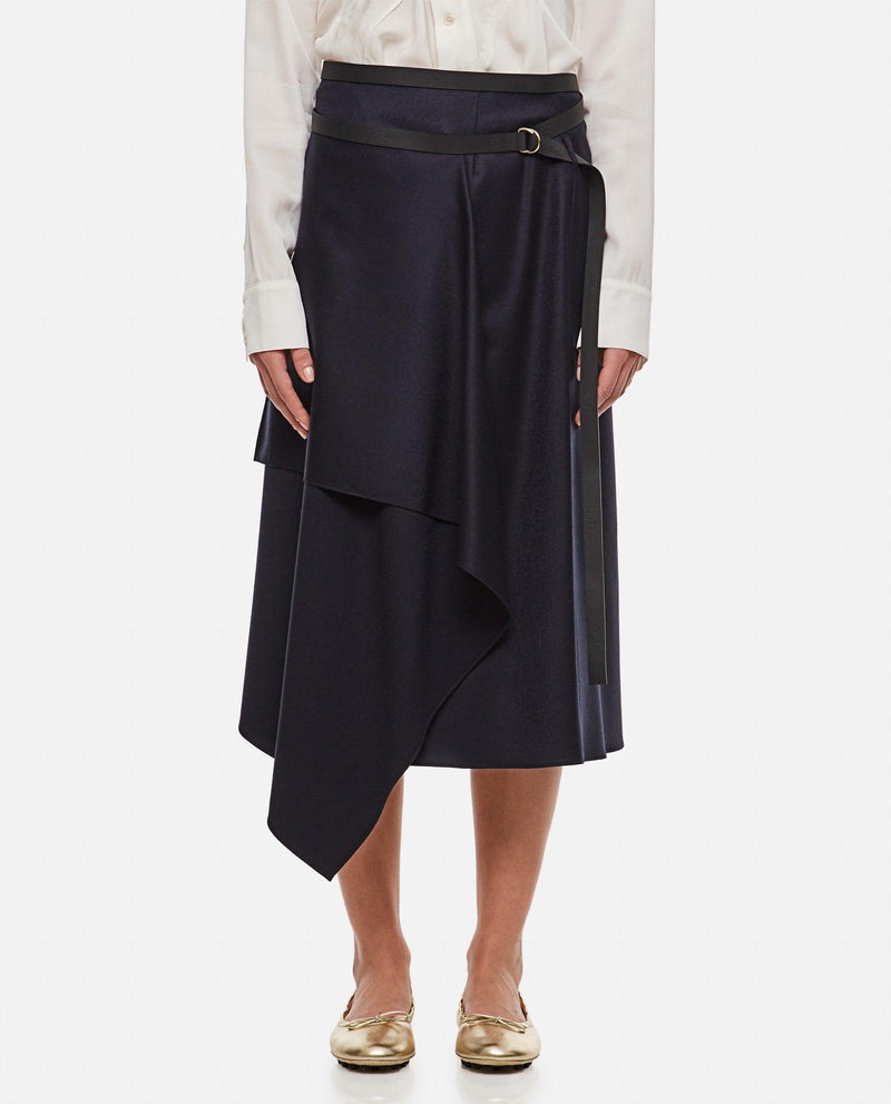 Fendi Flattened Wool Skirt - Women - Piano Luigi