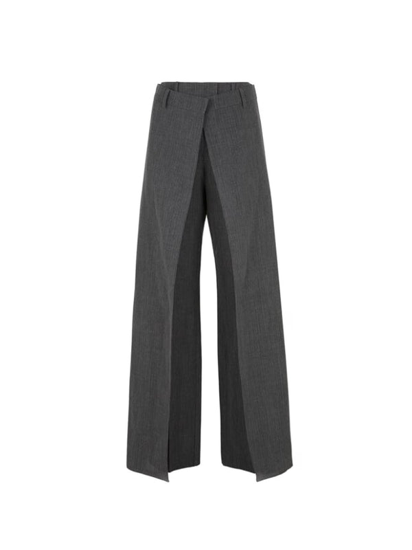 Fendi Fleece Wool Trousers - Women - Piano Luigi