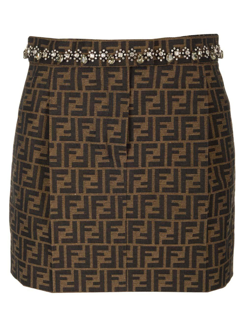 Fendi Front Pleats Mini Skirt - Women - Piano Luigi