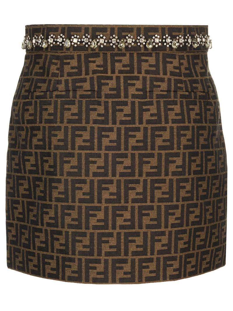 Fendi Front Pleats Mini Skirt - Women - Piano Luigi