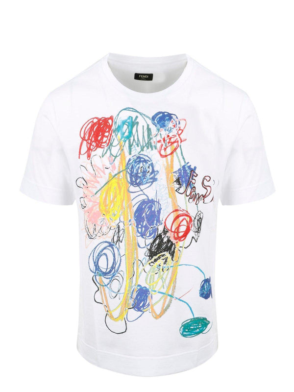 Fendi Graphic Detail T-shirt - Men - Piano Luigi