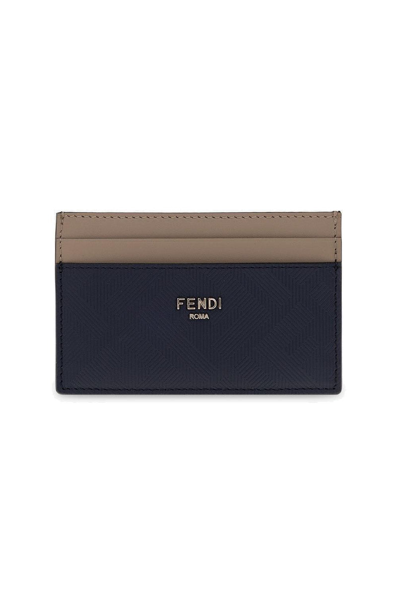 Fendi Logo-embossed Two-toned Card Holder - Men - Piano Luigi