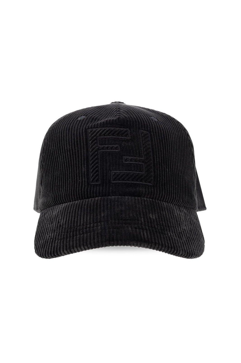 Fendi Logo Embroidered Corduroy Baseball Cap - Men - Piano Luigi