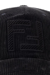 Fendi Logo Embroidered Corduroy Baseball Cap - Men - Piano Luigi