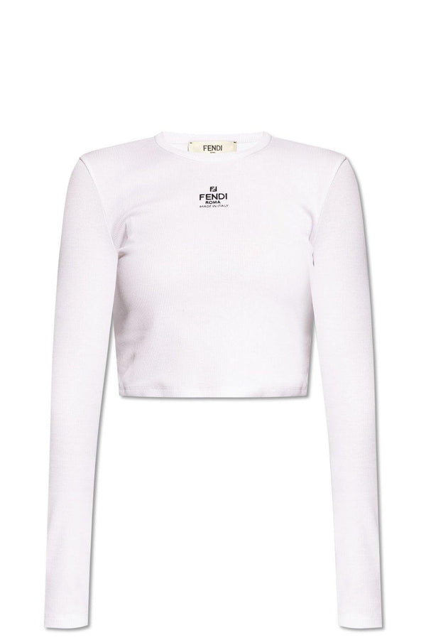 Fendi Logo Embroidered Top - Women - Piano Luigi