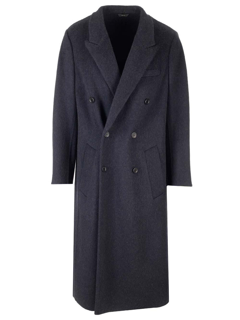 Fendi Long Double-breasted Coat - Men - Piano Luigi