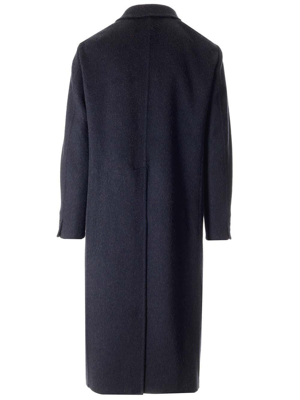 Fendi Long Double-breasted Coat - Men - Piano Luigi