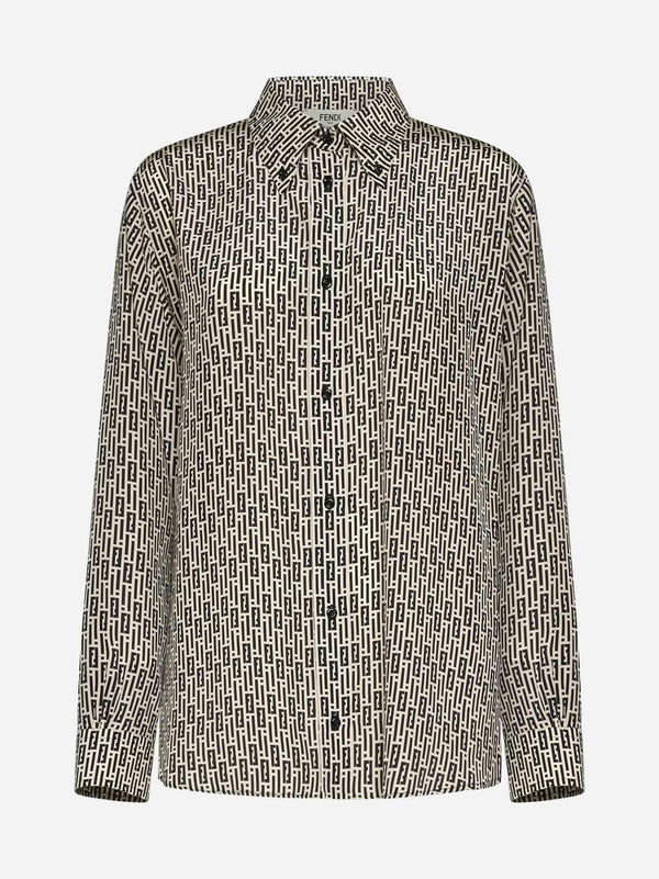 Fendi Print Silk Shirt - Women - Piano Luigi