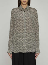 Fendi Print Silk Shirt - Women - Piano Luigi