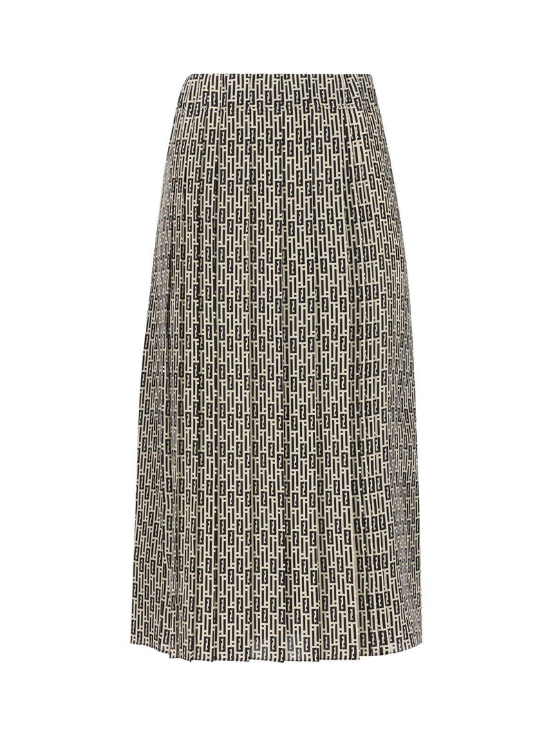 Fendi Printed Crepe Skirt - Women - Piano Luigi