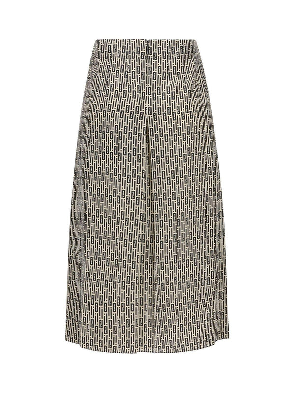 Fendi Printed Crepe Skirt - Women - Piano Luigi