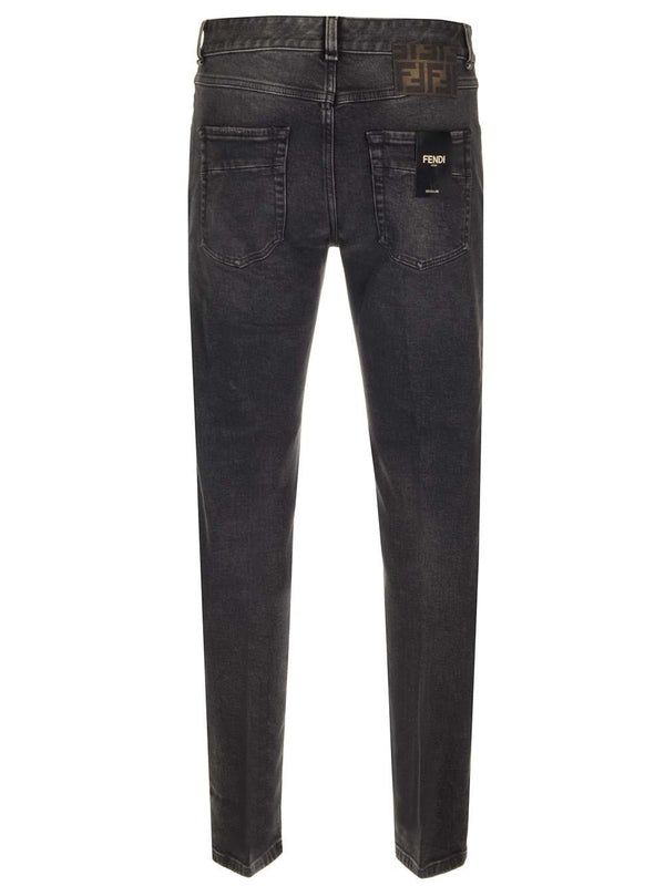 Fendi Regular Fit Straight Leg Jeans - Men - Piano Luigi