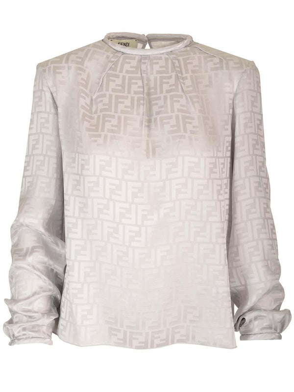 Fendi Silk Crepe Top - Women - Piano Luigi