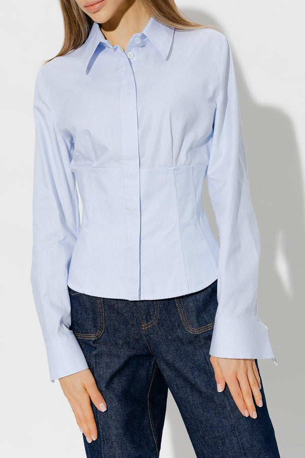 Fendi Striped Button-up Fitted Shirt - Women - Piano Luigi
