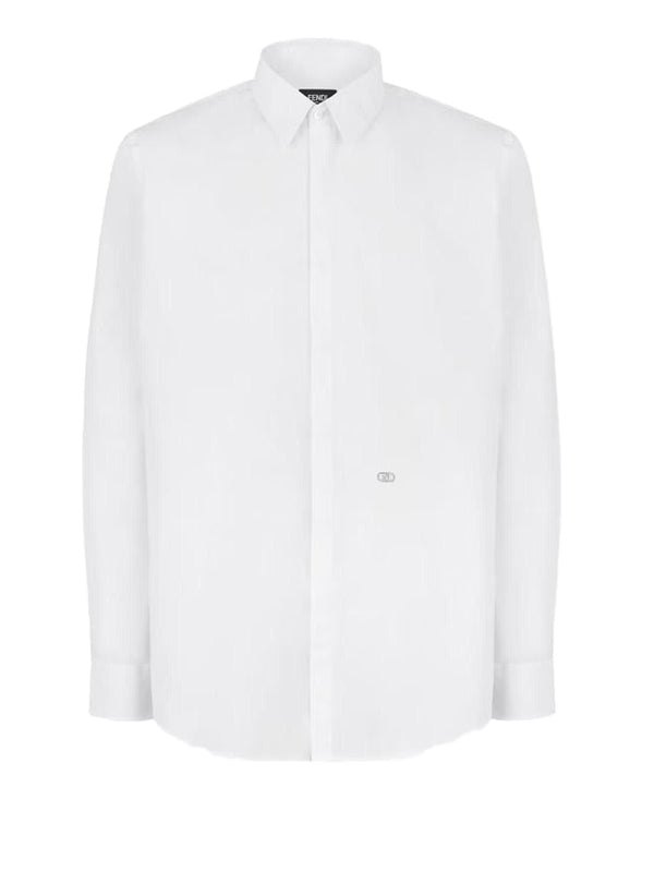 Fendi White Cotton Shirt - Men - Piano Luigi