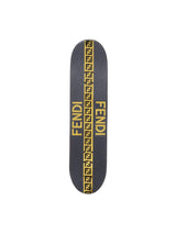 Fendi Wooden Skateboard With Contrasting Logo - Men - Piano Luigi